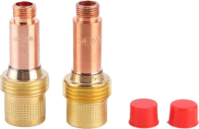 10 قطعة مجموعة فوهات اللحام من النحاس والسيراميك لشعلة 17 18 26 مع مشبك كهربائي - Image 2